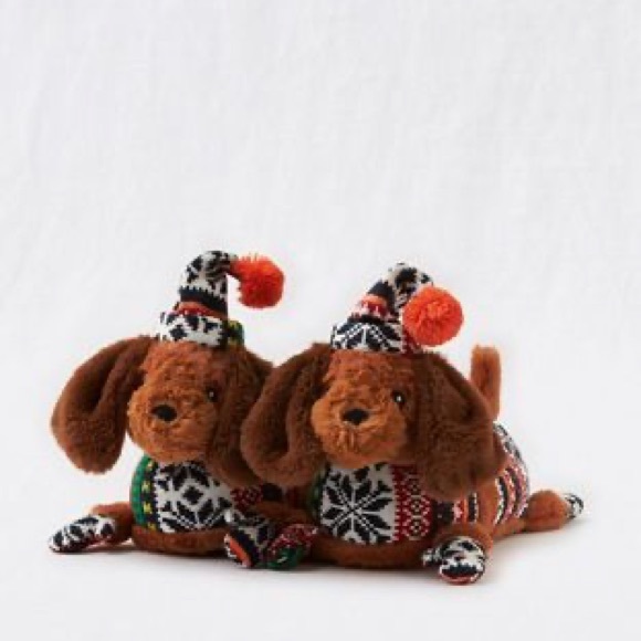 Aerie Puppy Dog Slippers Women’s 7-8 - Picture 1 of 11